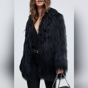 Religion Mongolian Faux Fur Coat sz m